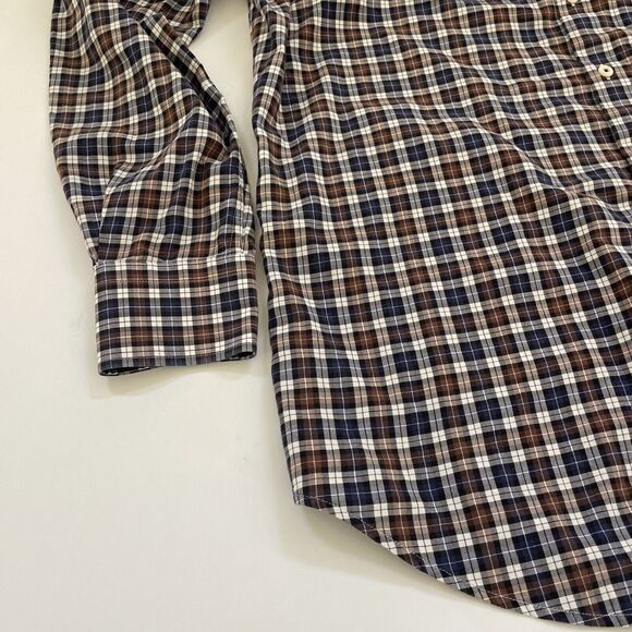 Peter‎ Millar Shirt Mens Large Button Up Performance Long Sleeve Plaid - Picture 3 of 10